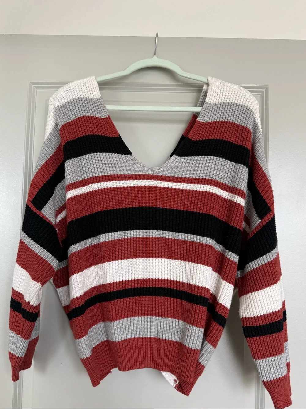 SHEIN Curve Tied Back Sweater